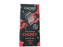 Чорний шоколад Cachet 57% з вишнею 100 г (5412956214243)