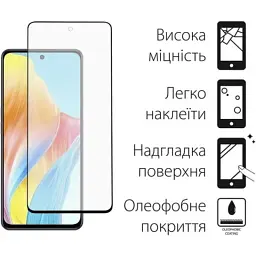 Чохол до мобільного телефона Dengos Kit for OPPO A98 5G case + glass (Blue) - мініатюра 3