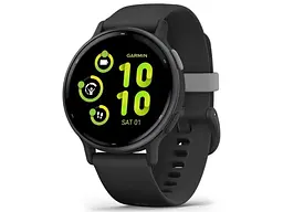 Смарт-годинник Garmin Vivoactive 5 Slate Aluminum Bezel with Black Case and Silicone Band (010-02862-5A)
