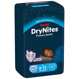 Підгузки-трусики Huggies DryNites Pyjama Pants для хлопчиків (30-48 кг) 9 шт.