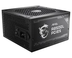 Блок живлення 850 Вт, MAG A850GL PCIE5, Black, модульний MSI teh0028906