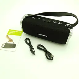 Бездротова акумуляторна колонка Bluetooth акустика FM MP3 AUX USB Hopestar H24 чорний - мініатюра 8
