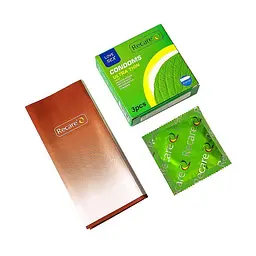 Презервативи Ultra Thin Mint Condoms 3 шт, ультратонкі, аромат: м'ята - мініатюра 3