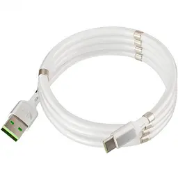 USB кабель с магнитами Krazi Super KZ-UC001c Type-C White - мініатюра 2