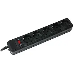 Фільтр-подовжувач мережевий Gembird 4.5м 5 розеток black (SPG5-G-15B) - мініатюра 2