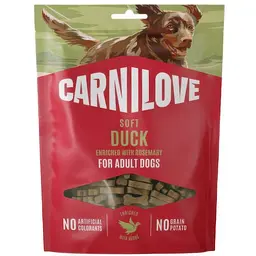 Ласощі для собак Carnilove Soft Snack Duck with Rosemary м'які качка і розмарин 200 г
