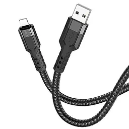 Кабель Hoco Lightning charging data cable U110, 120 см чорний 6931474770561 - мініатюра 1