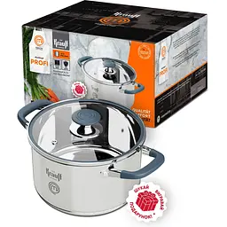 Каструля Krauff Profi зі скляною кришкою 6.1 л 24 см (26-238-088) - мініатюра 2