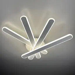 Настінно-стельовий LED світильник в білому корпусі 50х60х14 см | Line F | Арт. 6202-4 WT - мініатюра 5