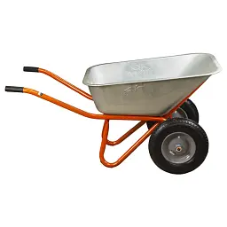 Тачка будівельна Flora двоколісна 100 л 320 кг колесо 15" (з 5 частин) (5056714) - мініатюра 6