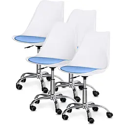 Комплект (4шт) кресло Evo-Kids Capri White/Blue (арт H-231 W/BL-Х4)