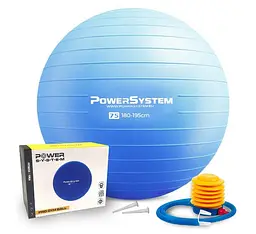 М'яч для фітнесу (фітбол) Power System PS-4013 Ø75 cm PRO Gymball Blue (PS-4013_75cm_Blue)