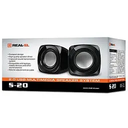 Акустична система REAL-EL S-20 Black (EL121100007) - мініатюра 2