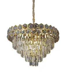 Люстра сучасна класична кришталева Levistella 756PR1005-6+1 GD