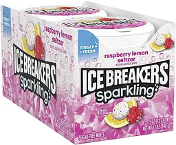 Льодяники драже Ice Breakers Sparkling Raspberry Lemon Seltzer - мініатюра 3