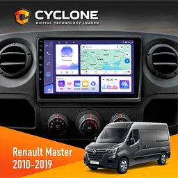 Штатна магнітола Renault Master 2010-2019 Cyclone C10-011 4x64, DSP Cyclone (НФ-00006780)