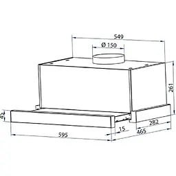 Витяжка Minola HTL 6915 I 1300 LED - мініатюра 7