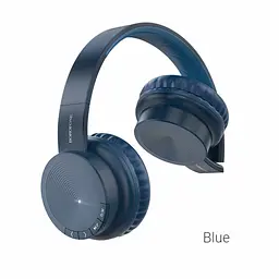 Бездротова Bluetooth стерео гарнітура Borofone BO11 Сині - мініатюра 4