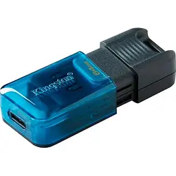 USB флеш-накопичувач Kingston DataTraveler 80 M 64GB USB-C 3.2 Gen 1 Blue/Black (DT80M/64GB) [91624] - мініатюра 4