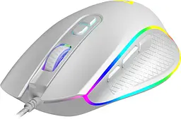 Мишка Modecom Veles Volcano, ігрова, 12800dpi., 8кн.,RGB, біла - мініатюра 3