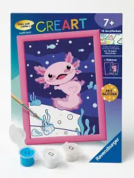 Картина за номерами Аксолотль Ravensburger CreArt 25554, набір для малювання з рамкою 10 акрилових фарб від 7 років (SKU-281) - мініатюра 4