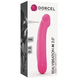 Вібратор Dorcel Real Vibration M Magenta 2.0 діам 3.7 см перезаряджається для точки G