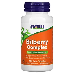 Чорничний Комплекс для Зору Bilberry Complex - 100 вег. капсул