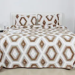 Покривало ТЕП Boho бежевий ромб 240 x 260 см (4-05215_35071)