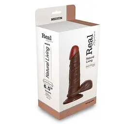Фалоімітатор Real Rapture 6.5", 19 см (коричневий) - мініатюра 2