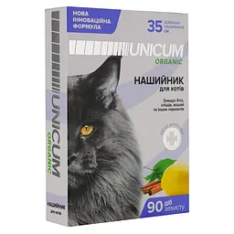Нашийник-БІО Unicum Organic від бліх та кліщів для котів 35 см (UN-022) - мініатюра 2