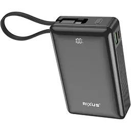 Зовнішній акумулятор Rixus RXPB02B 20000mAh 22.5W Black (A00004674) [172724] - мініатюра 2