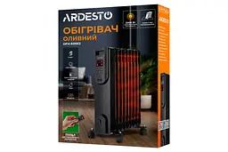 Масляний радіатор Ardesto 2,0 кВт, площа обігріву 20 кв.м., чорний, підлоговий, 9 секцій (OFH-E09X2) - мініатюра 12