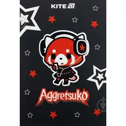 Блокнот А5 50арк. кліт. тв. обкл. Aggretsuko №AR25-194/Kite/
