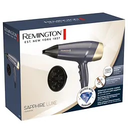 Фен Sapphire Luxe, 2200Вт, 3 режими, дифузор, іоніз-я, хол. обдув, сапфіровий Remington teh0017600 - мініатюра 6