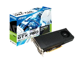 Відеокарта GeForce GTX 760 2GB MSI N760-2GD5/OC (N760-2GD5/OC) Б/В