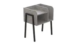 Тумба модульна Ferrum-decor Амелі 540x450x320 метал Чорний ДСП Бетон 16 мм (FRD-103010)