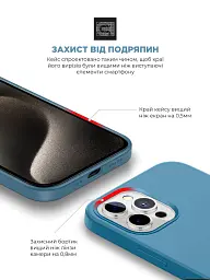 Чохол ArmorStandart ICON2 Case для Apple iPhone 15 Pro Max Winter Blue - мініатюра 5