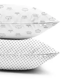 Набір наволочок Cosas Crown 40х60 см (SetPillow_Crown_DotsGrey_40х60) - мініатюра 2