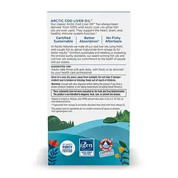 Омега-3 риб'ячий жир Nordic Naturals Arctic Cod Liver Oil 90 софтгелів - мініатюра 3