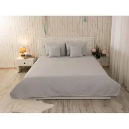 Покривало Руно двостороннє декоративне Velour Dark Grey ромб 150х220 см (360.55_Dark Grey ромб) - мініатюра 7