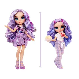 Лялька Rainbow High Junior PJ Party Violet Willow з аксесуарами 23 см (503705) - мініатюра 4