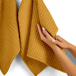 Рушник вафельний Curcuma Greek Waffle 55x100см (Towel_23Curcuma_GreekWaffle_55x100) - мініатюра 4