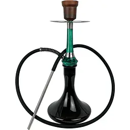 Кальян Totem Hookah Monolit Optima Emerald Green Craft Black - мініатюра 2