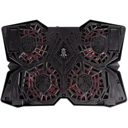 Підставка для ноутбука до 17" ColorWay Game Pro S4, Black, 4x8 см вентилятори, регулювання нахилу, синє LED підсвічування, 2xUSB, 433х376х40 мм, 970 г (CW-CGPS4) - мініатюра 4