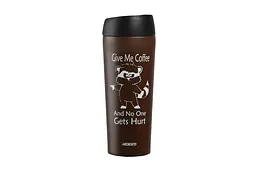 Термочашка Ardesto Coffee time Raccoon 450 мл коричневий