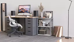 Етажерка 3/60 Ferrum-decor Серії Коннект 73x60x28 сірий ДСП Білий 16мм (FRD-104266) - мініатюра 7