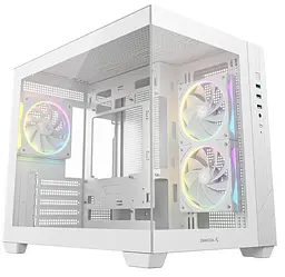 Корпус Deepcool CG330 3F WH білий Без БЖ ITX/Micro-ATX/Micro-ATX(Rear connector),1+1x3.5,2+2+2*2.5";