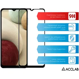 Скло захисне ACCLAB Full Glue Samsung A12 Black (1283126509599) - мініатюра 3