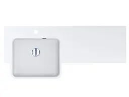 Умивальник Miraggio FONTANA L (0000518) Miramarble, Глянцевий, Накладний/Врізний, Білий - мініатюра 4