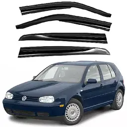 Дефлектори вікон ветровики Volkswagen Golf IV 1997-2002 По Двері Скотч 3M SunPlex (SP-S-107)